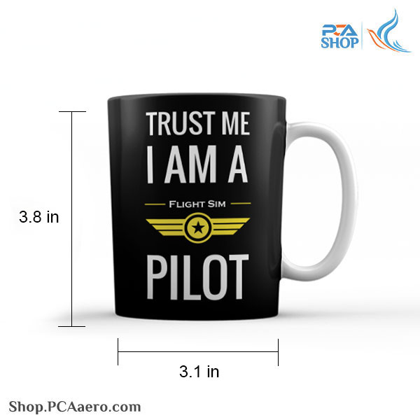 لیوان سرامیکی طرح Trust Me I am a pilot