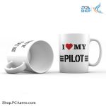 لیوان سرامیکی طرح love pilot