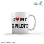 لیوان سرامیکی طرح love pilot